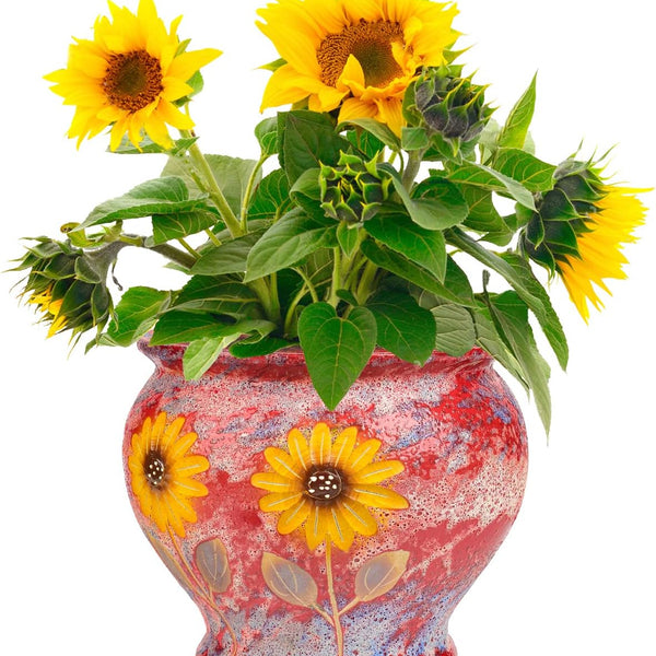 Liorian Ceramic Hand Painted Succulent Flower Pots, 9 Inch Large Pottery Pots for Indoor Outdoor Plants, Decorative Ceramic Vase for Flower Arrangement Home Decor, Vintage Centerpieces Flowerpot